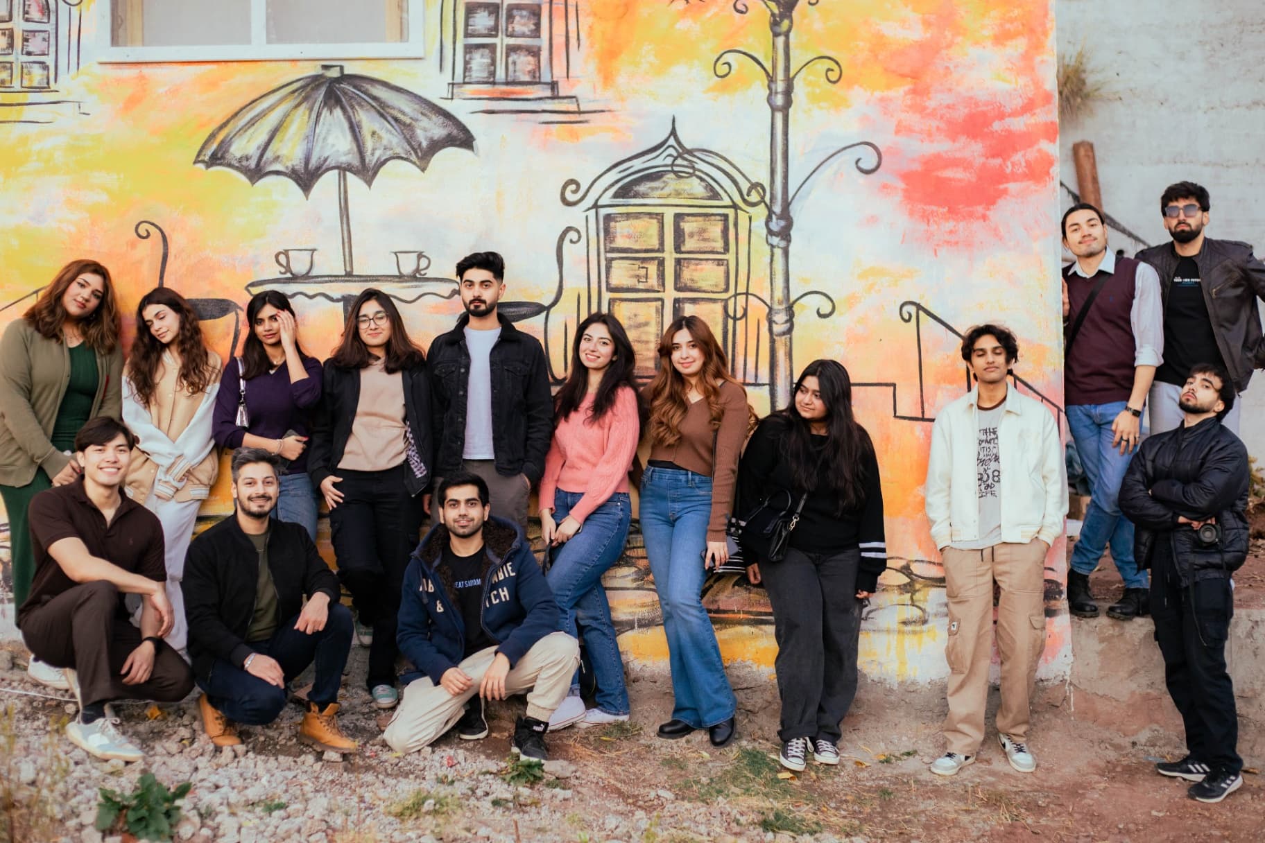 Family enjoying private terrace views in Bhurban