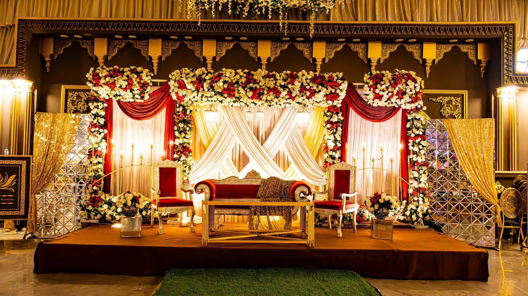 Valima and wedding dinner setup
